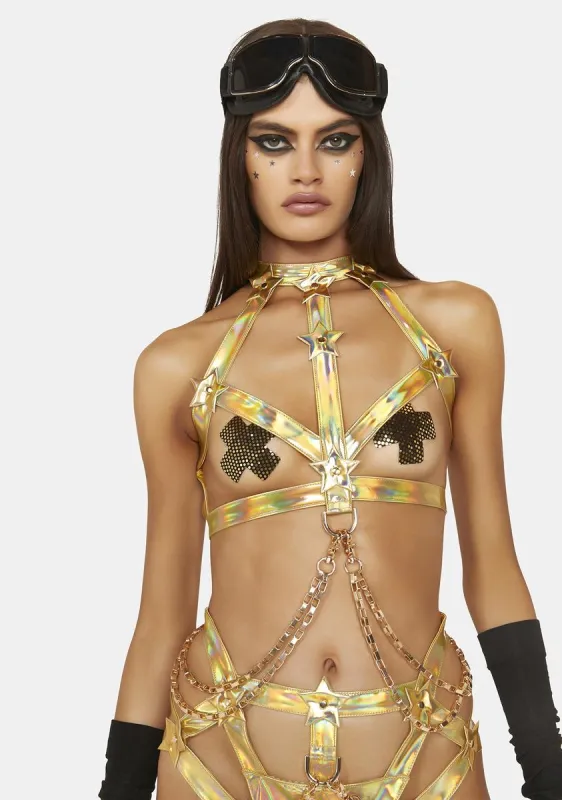 Wrath Of Goddess Harness Top sold by Dolls Kill