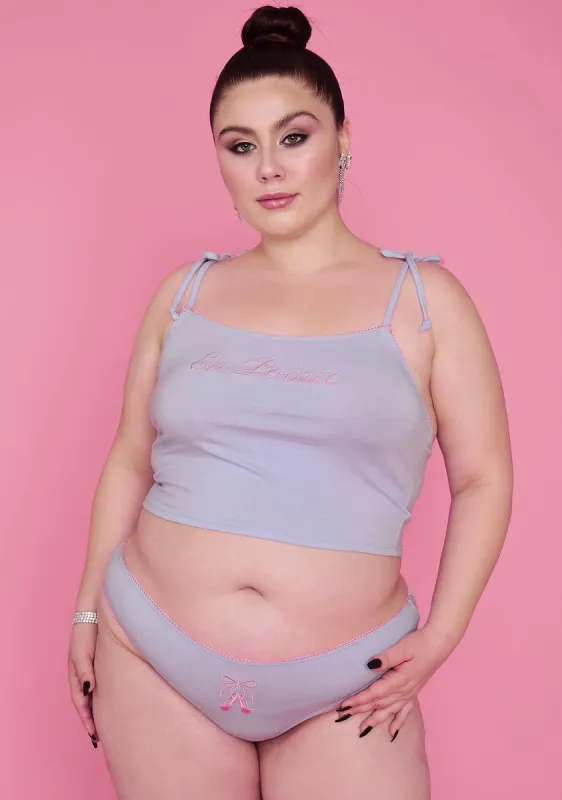 Plus Tiering Up Embroidered Lounge Set sold by Dolls Kill