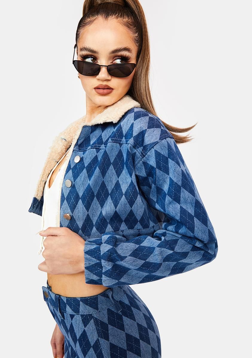 Classy Act Denim Crop Jacket sold by Dolls Kill product image thumbnail 2