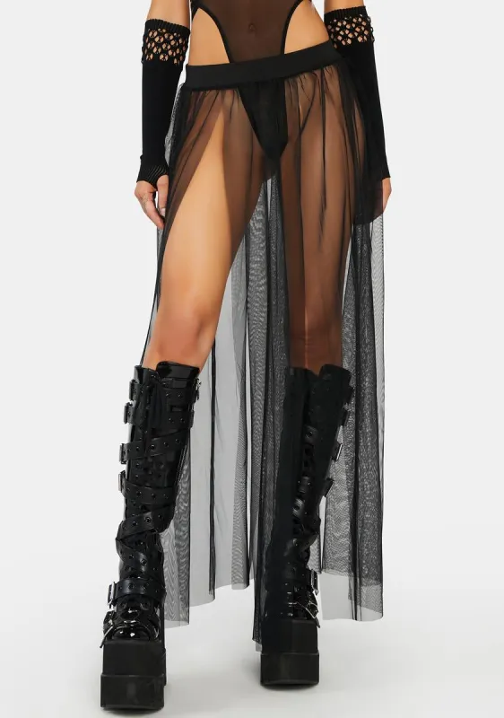 Naughty For You Maxi Skirt sold by Dolls Kill