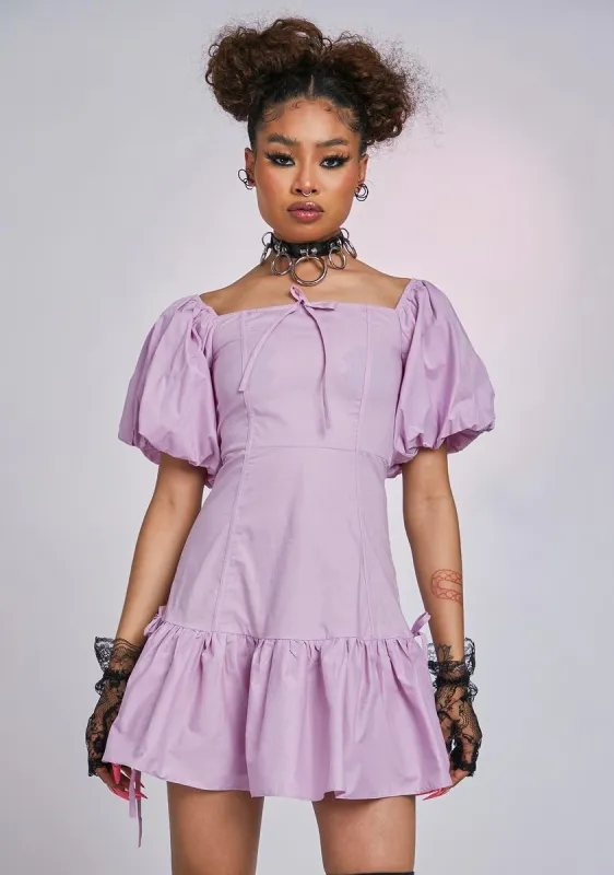The Opera Puff Sleeve Dress sold by Dolls Kill