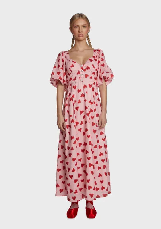 Cherish Print Midi Dress made by Sister Jane