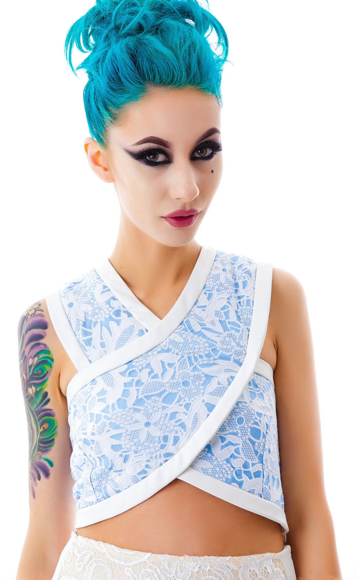 Lily Cut Out Crop Top sold by Dolls Kill product image thumbnail 3