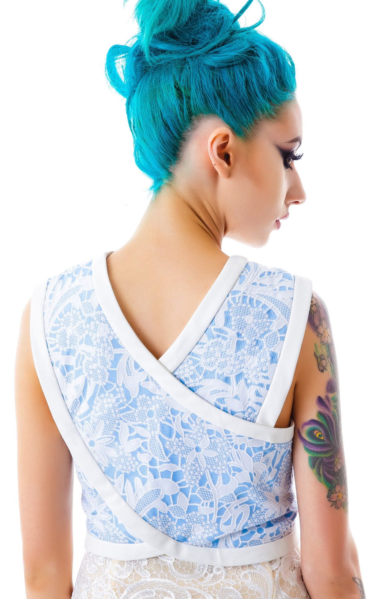 Lily Cut Out Crop Top sold by Dolls Kill