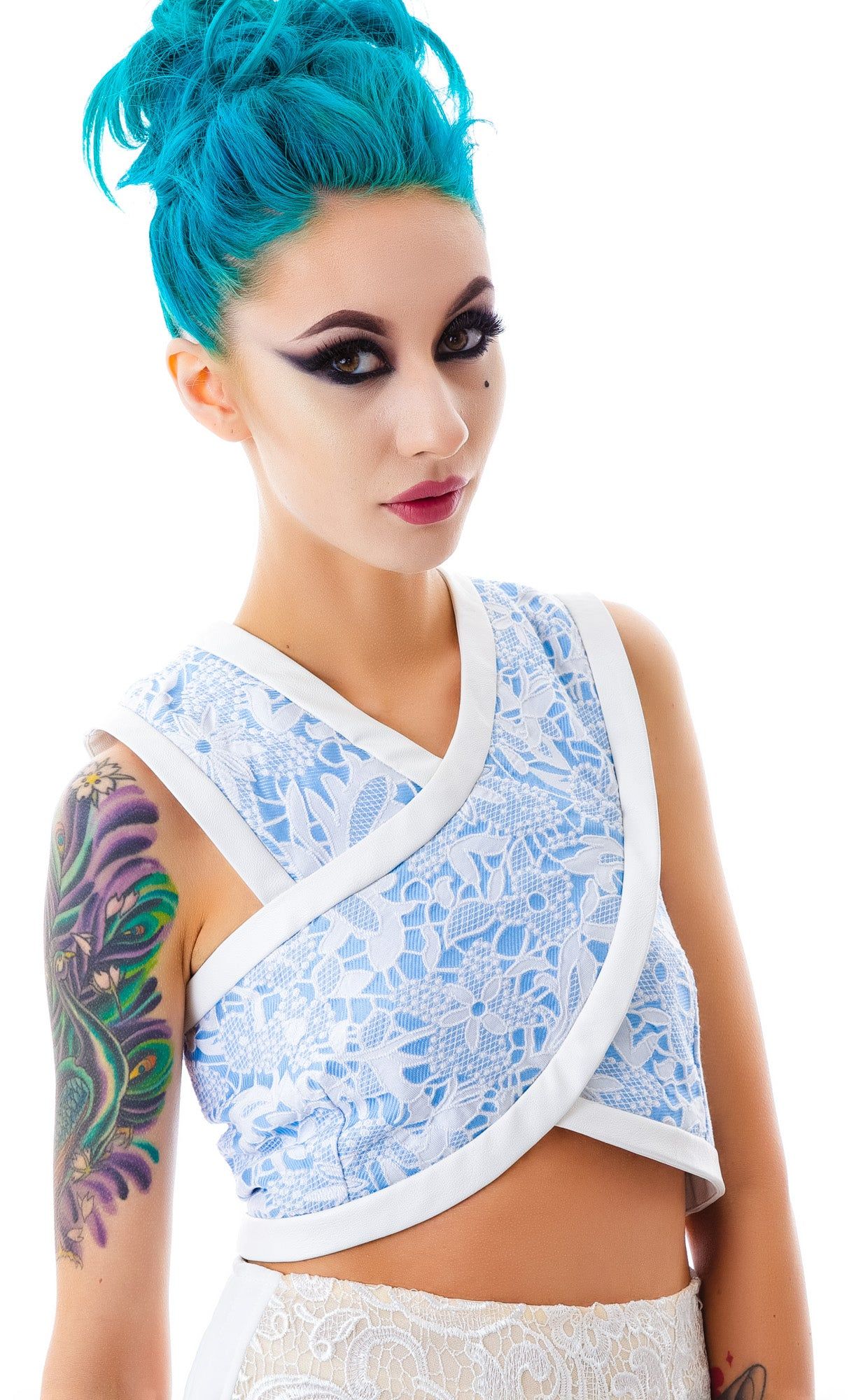 Lily Cut Out Crop Top sold by Dolls Kill product image thumbnail 5