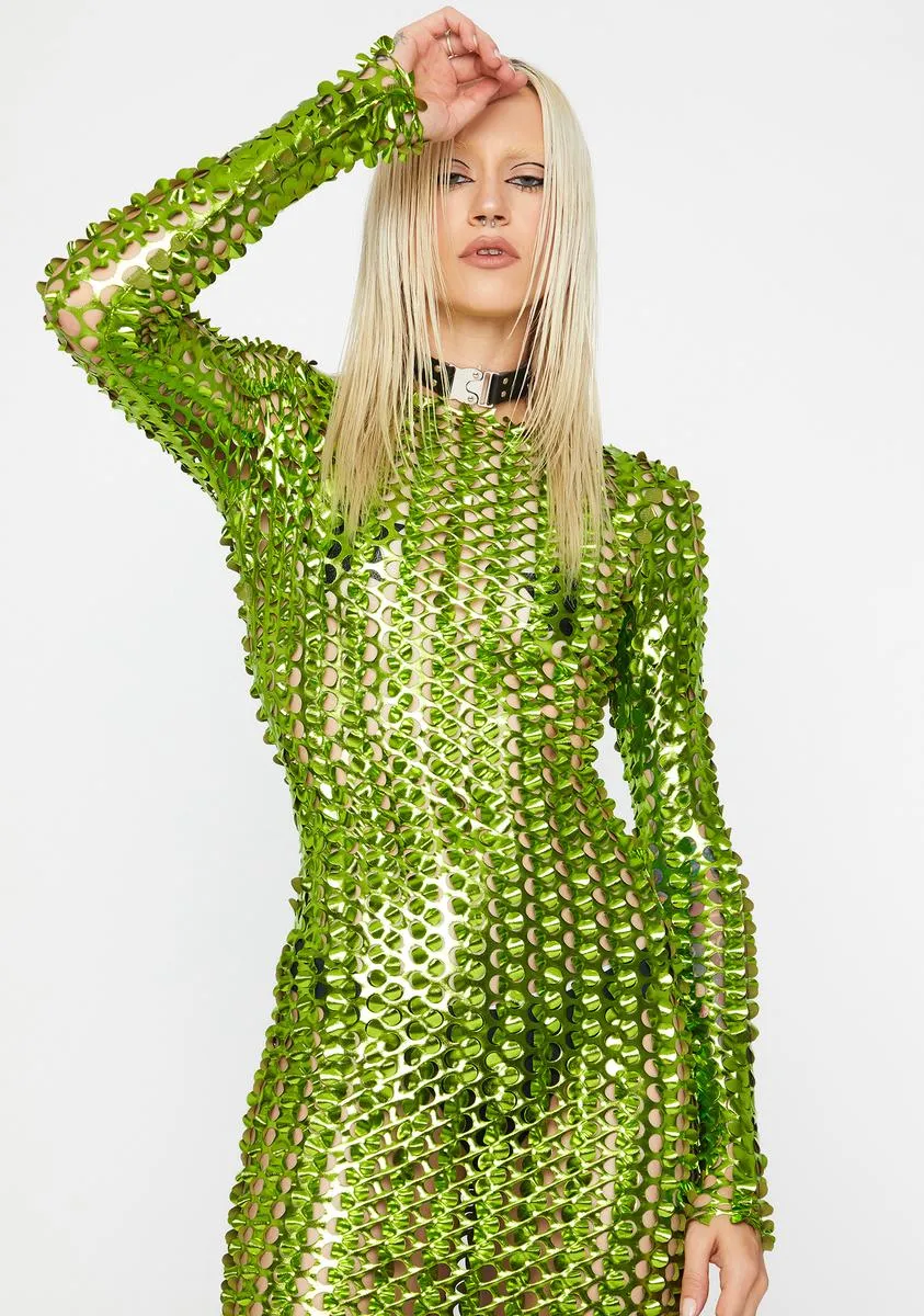 Luxurious Touch Textured Maxi Dress sold by Dolls Kill