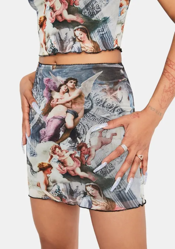 Divine Spirit Mini Skirt sold by Dolls Kill
