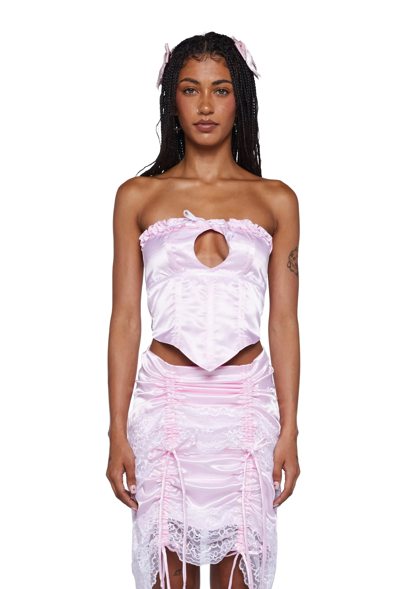 Mary Jane Corset Top sold by Dolls Kill