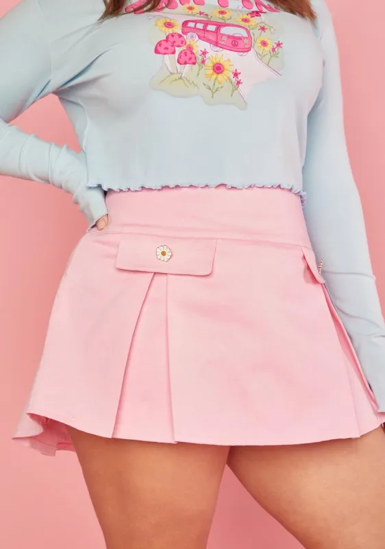 Plus Soft Giggles Pleated Skirt sold by Dolls Kill