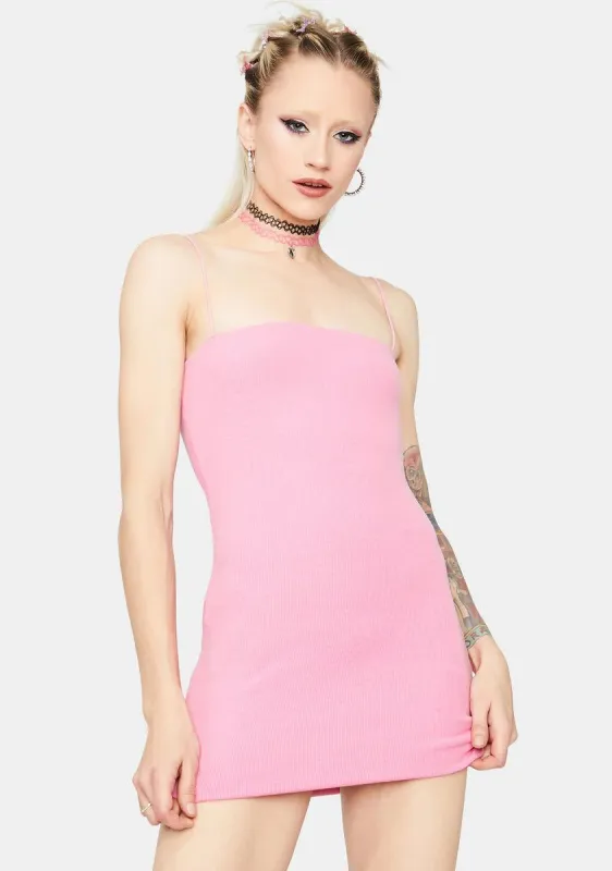 Dearest Doll Ribbed Mini Dress sold by Dolls Kill