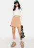 Taupe Seen You Before Mini Skirt sold by Dolls Kill