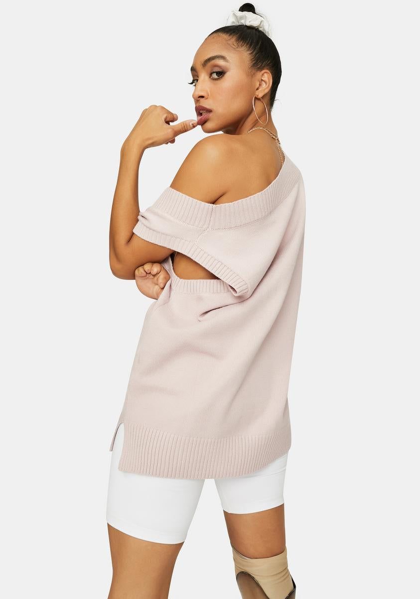 Posh Plans Oversized Sweater Vest sold by Dolls Kill product image thumbnail 4