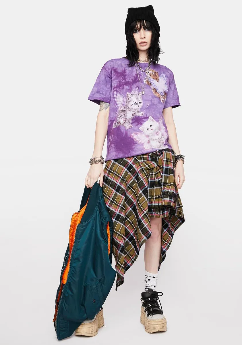 Butterfly Kitten Fairies Graphic Tee sold by Dolls Kill product image thumbnail 3