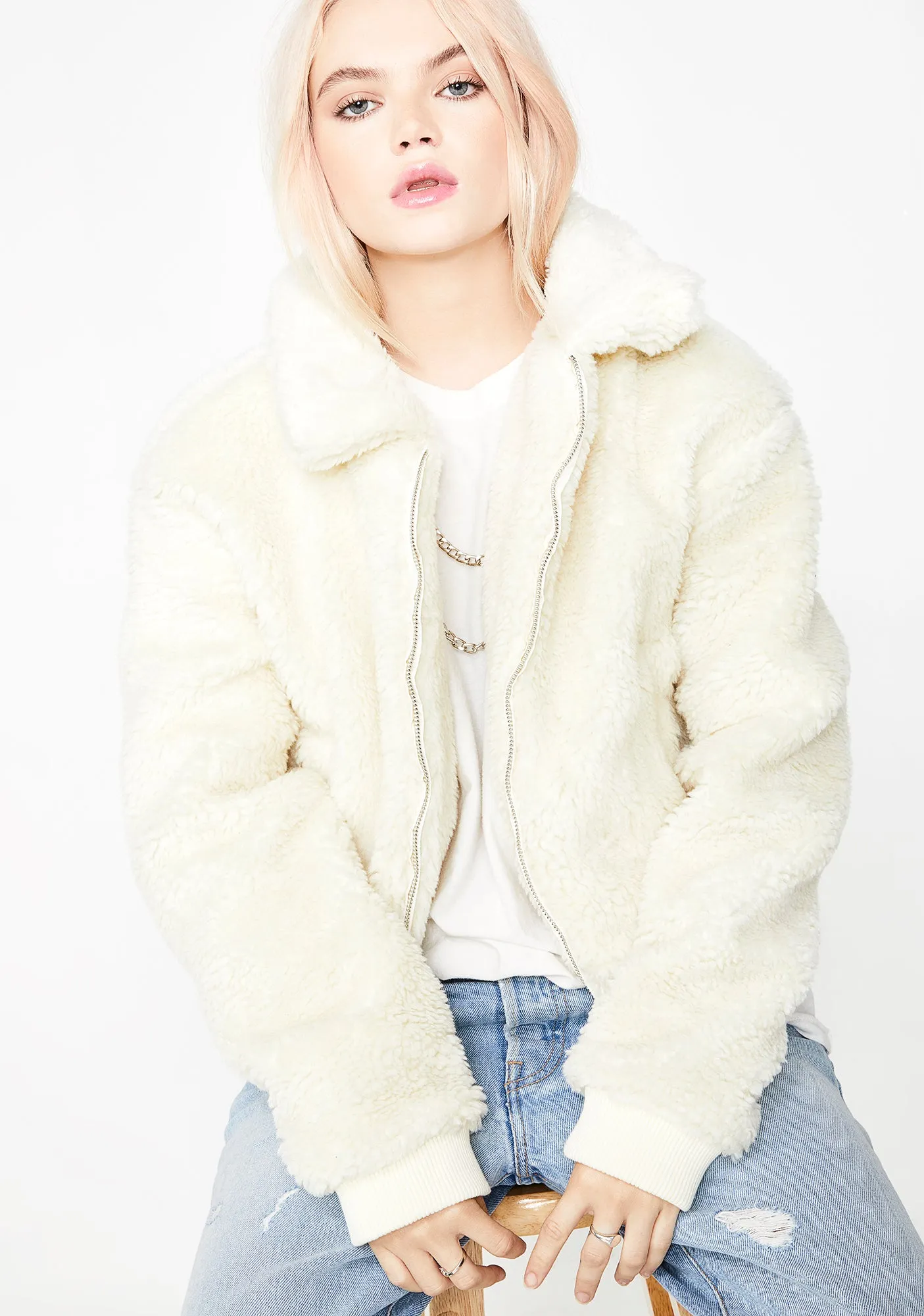 Teddy Jacket sold by Dolls Kill