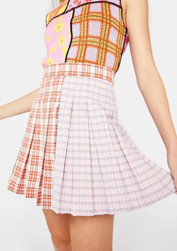 Seeker Plaid Mini Skirt sold by Dolls Kill