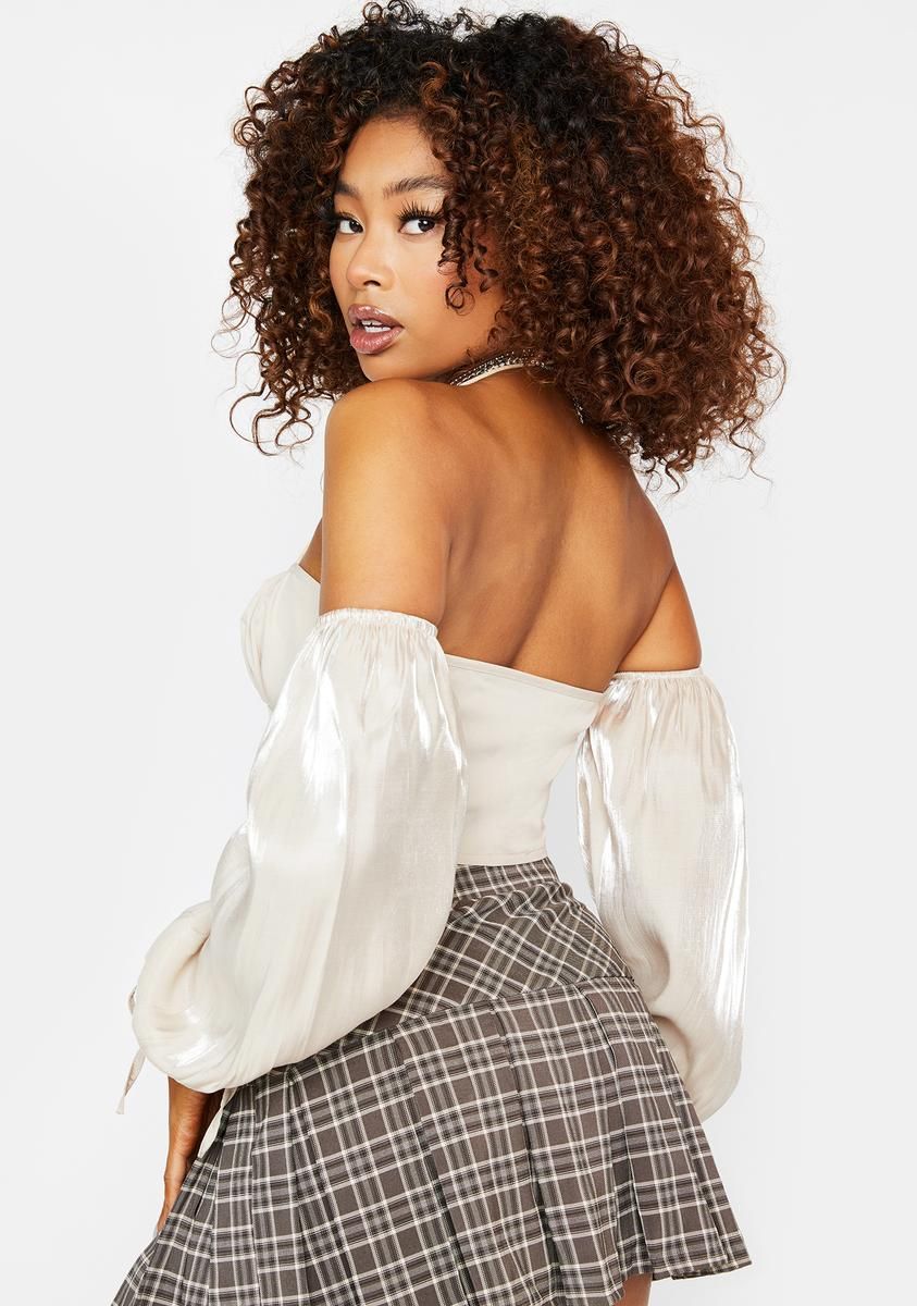 Whip Cream Crop Top sold by Dolls Kill product image thumbnail 4