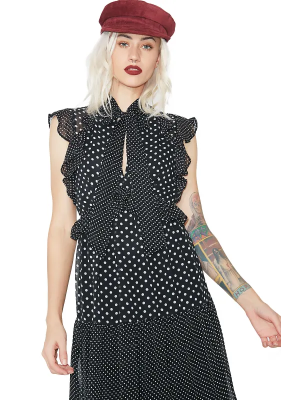 Gettin' Good Polka Dot Dress sold by Dolls Kill