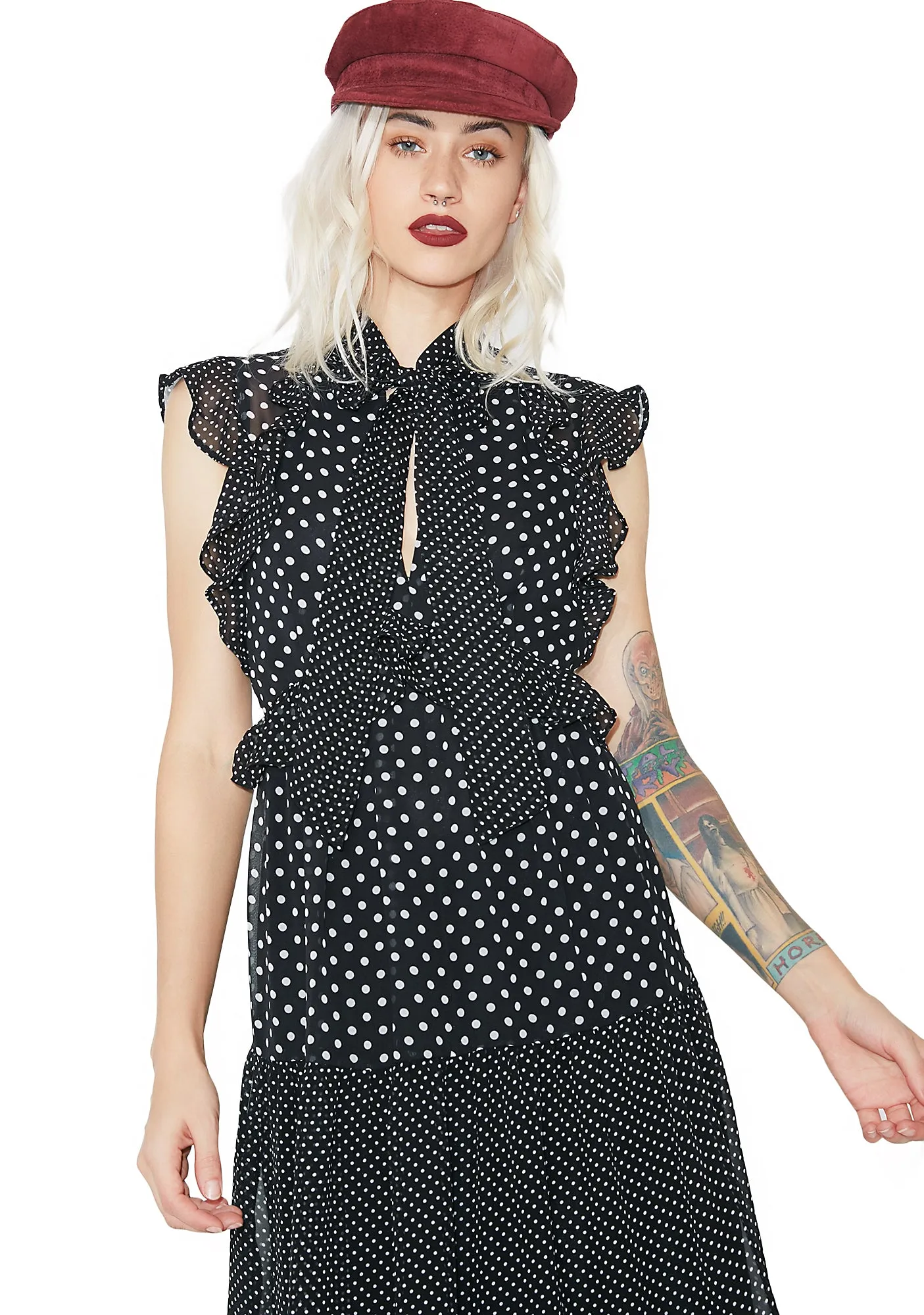 Gettin' Good Polka Dot Dress sold by Dolls Kill