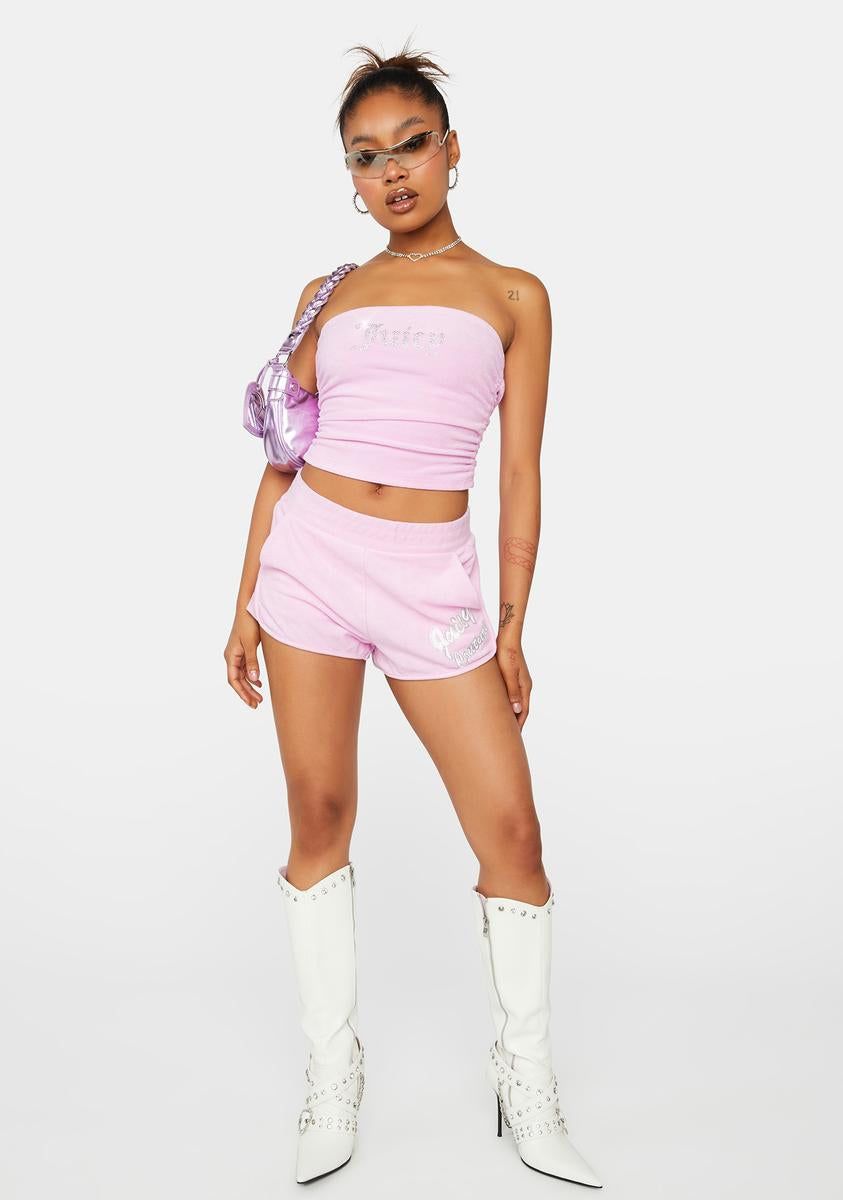 Violet Dusk Bling Tube Top sold by Dolls Kill product image thumbnail 3