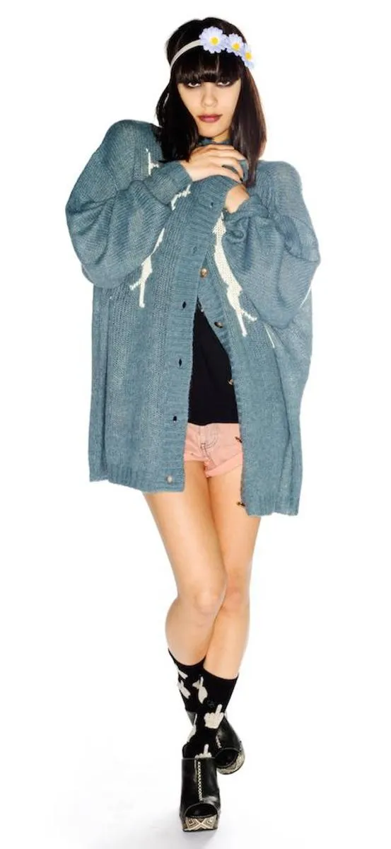 Cabin Girl Midnight Cowboy Cardigan sold by Dolls Kill