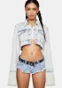 Not Too Timid Denim Jacket sold by Dolls Kill