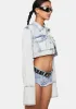 Not Too Timid Denim Jacket sold by Dolls Kill