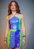Fastest Lane Colorblock Halter Set sold by Dolls Kill