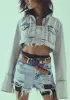 Not Too Timid Denim Jacket sold by Dolls Kill