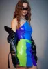 Fastest Lane Colorblock Halter Set sold by Dolls Kill