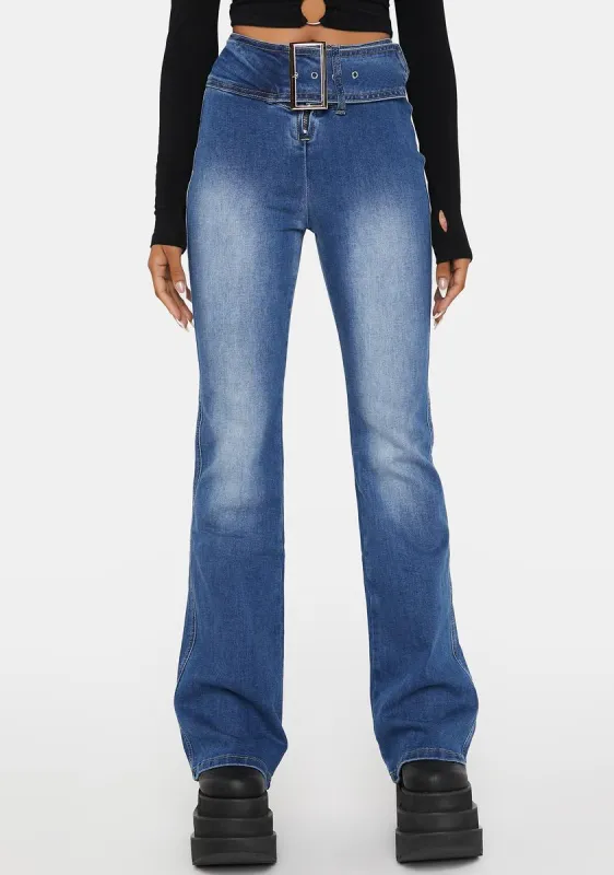 Ambie Flared Jeans sold by Dolls Kill