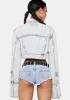 Not Too Timid Denim Jacket sold by Dolls Kill