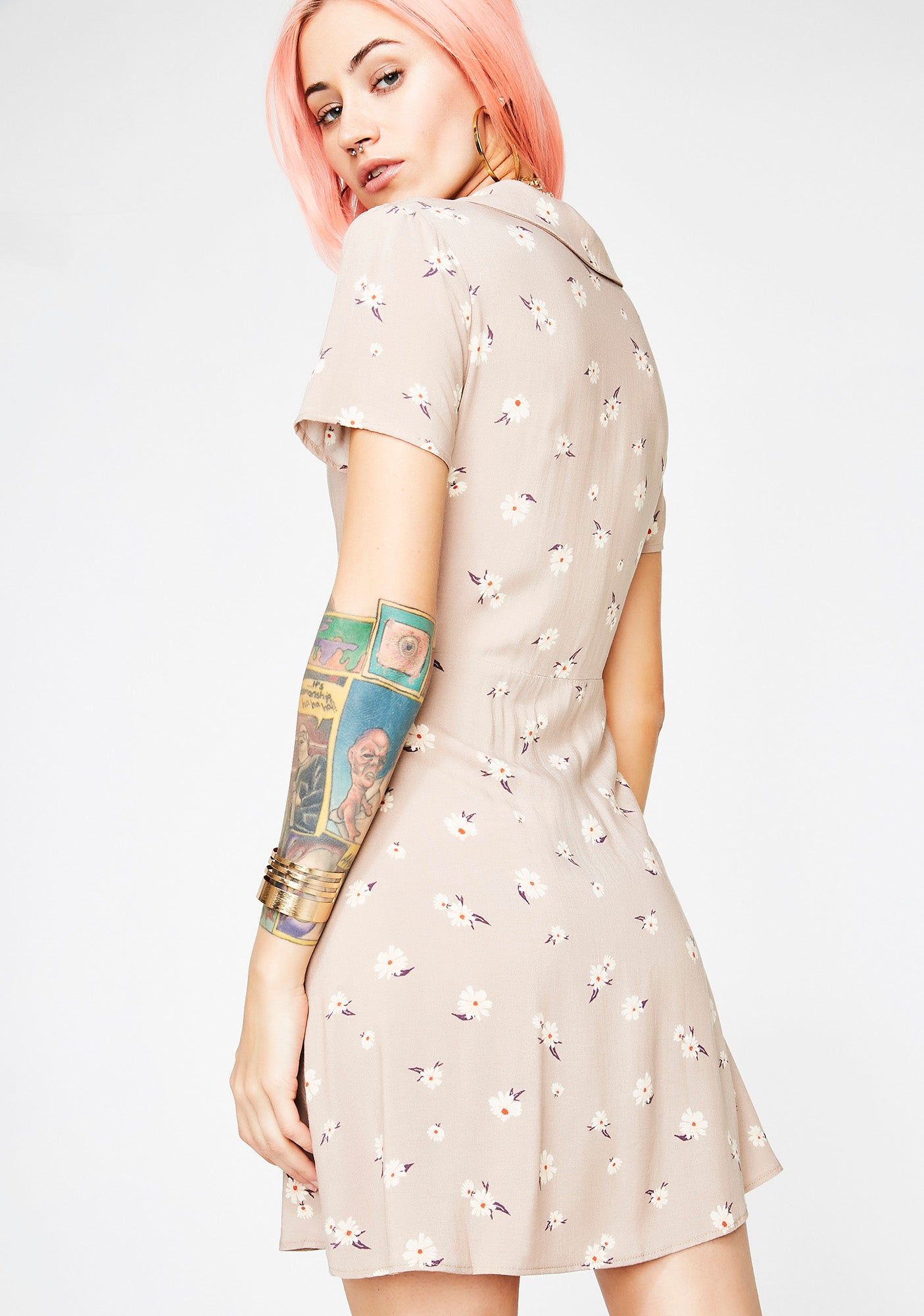 Early Bloomer Floral Dress sold by Dolls Kill product image thumbnail 4