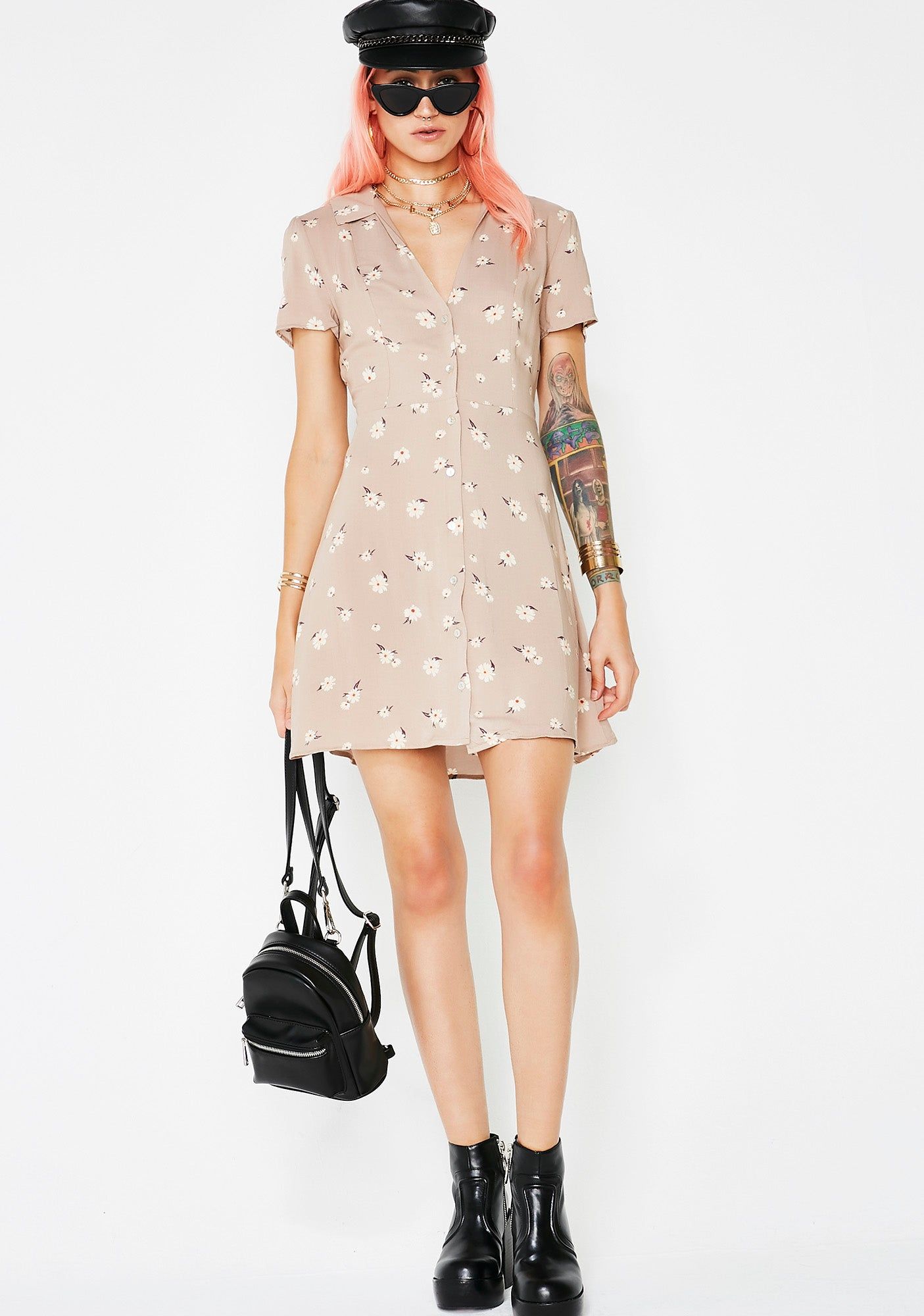 Early Bloomer Floral Dress sold by Dolls Kill product image thumbnail 5