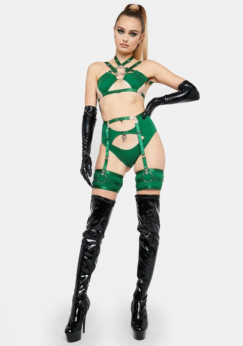 Green Cut-Out Hipsters With Garter sold by Dolls Kill product image thumbnail 3