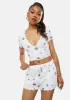 Text Ur Ex Star Lettuce Hem Crop Top sold by Dolls Kill