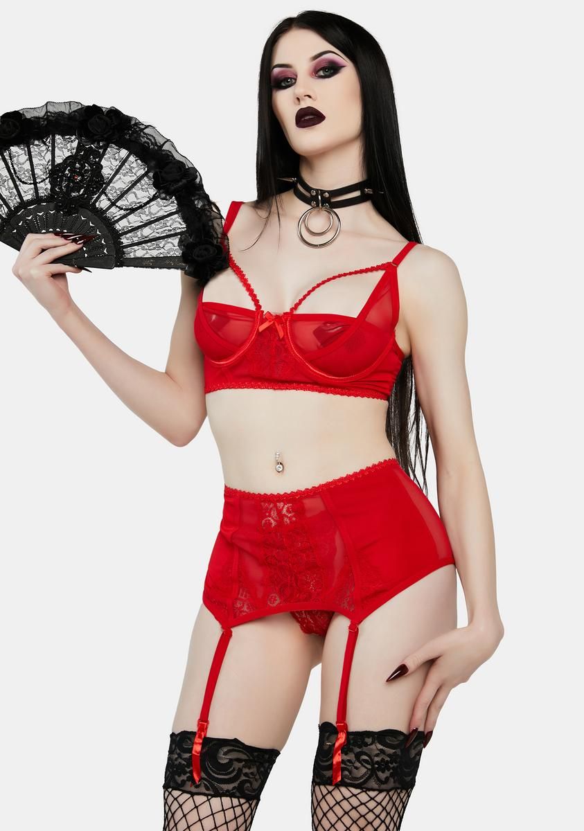 Forbidden Desire Lace Lingerie Set sold by Dolls Kill product image thumbnail 2