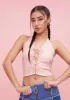 Arcade Made Lace Up Crop Tank sold by Dolls Kill