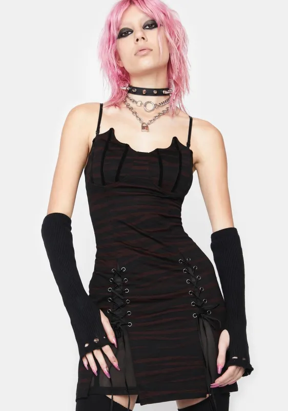 Gothic Daily Bat Slip Dress sold by Dolls Kill