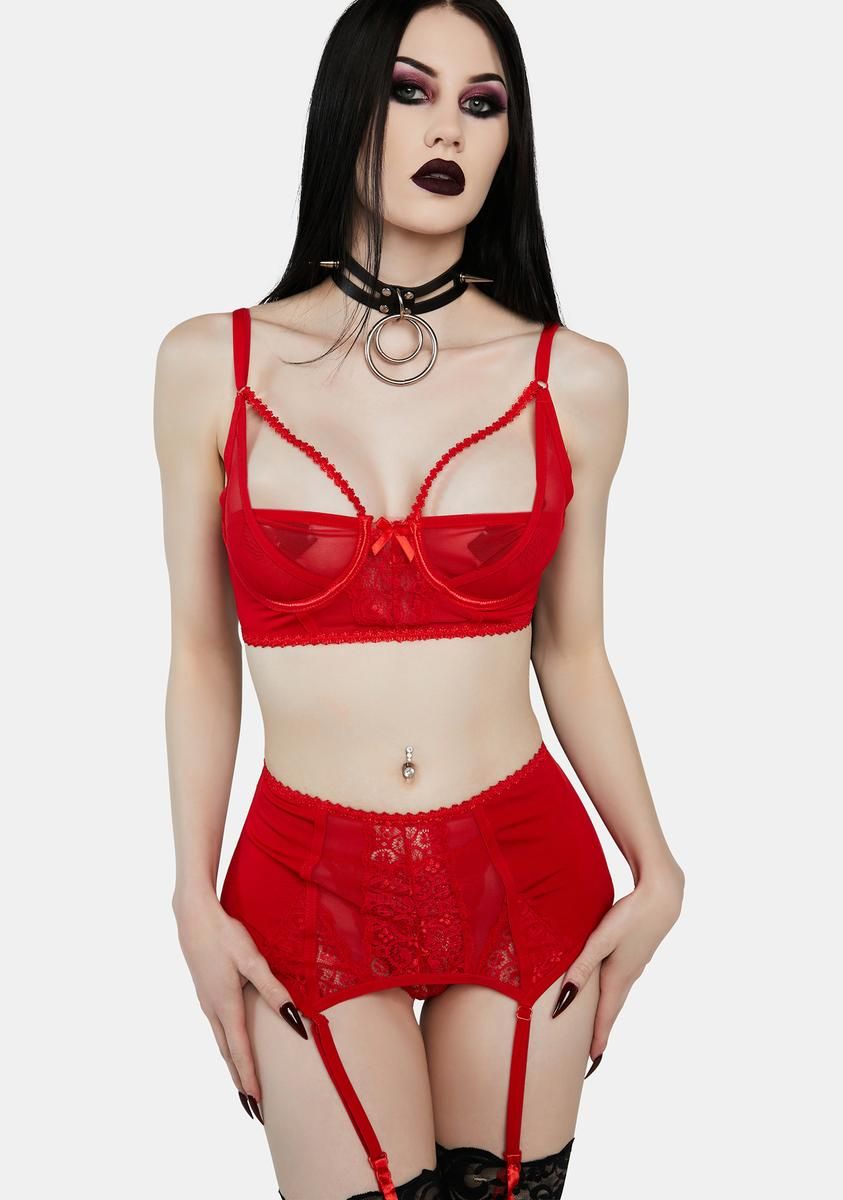 Forbidden Desire Lace Lingerie Set sold by Dolls Kill