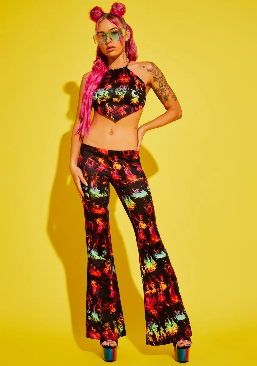 Stay Vibrant Halter Crop Top sold by Dolls Kill product image thumbnail 3