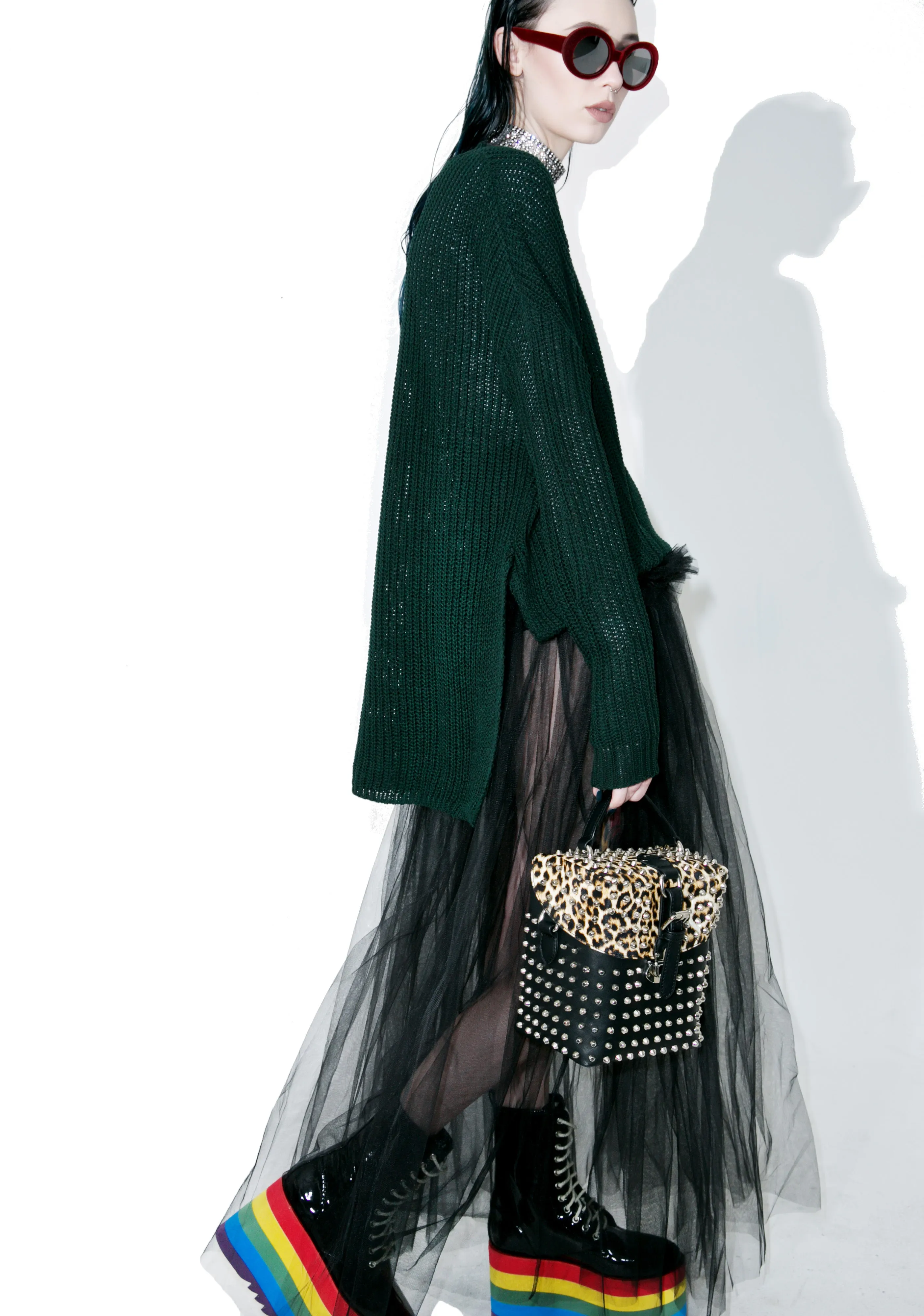 Collaboration High-Lo Split Sweater sold by Dolls Kill product image thumbnail 4