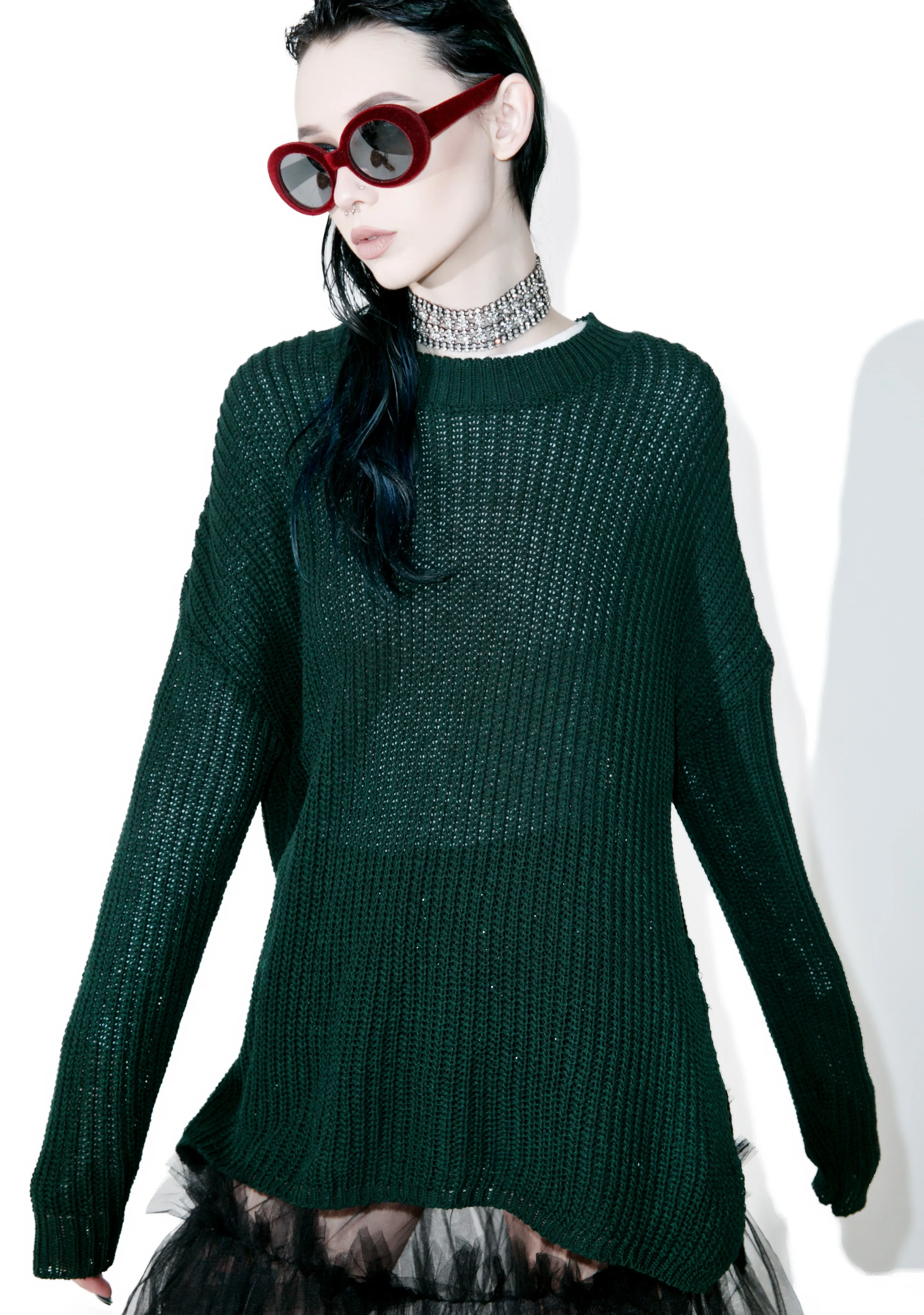 Collaboration High-Lo Split Sweater sold by Dolls Kill product image thumbnail 5