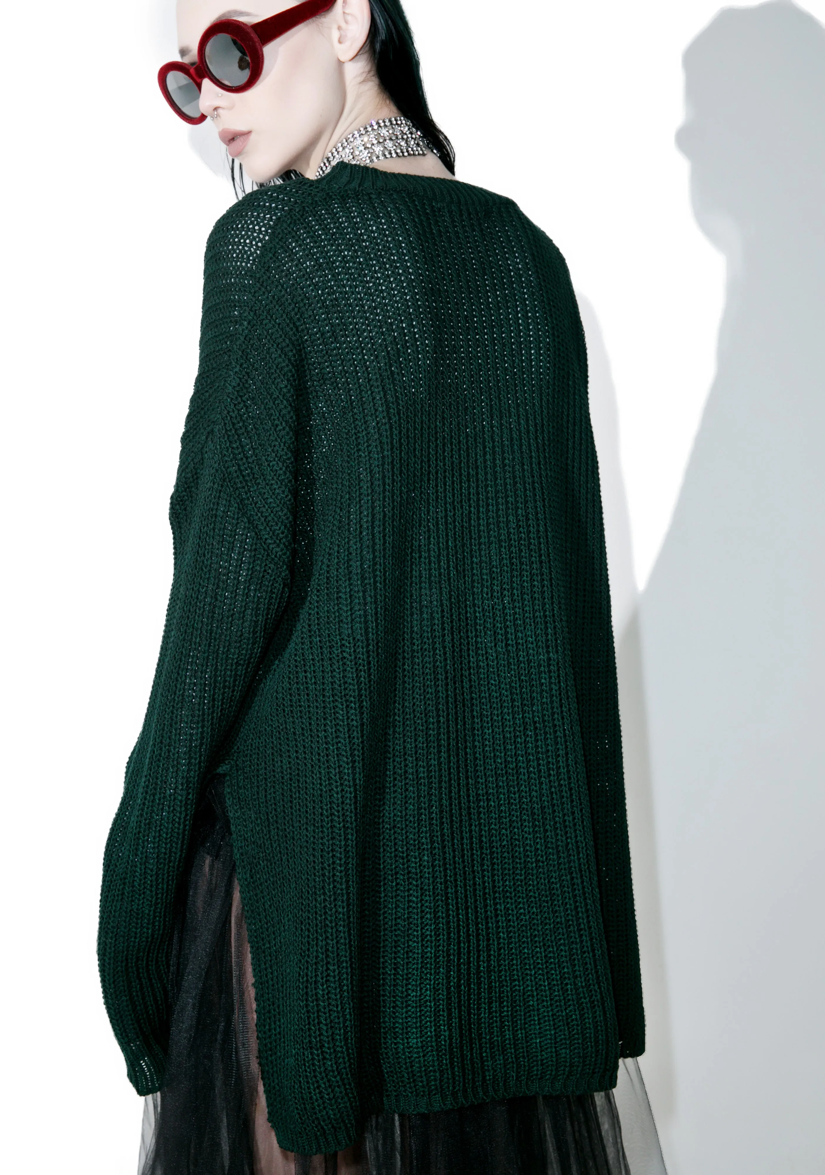 Collaboration High-Lo Split Sweater sold by Dolls Kill product image thumbnail 2