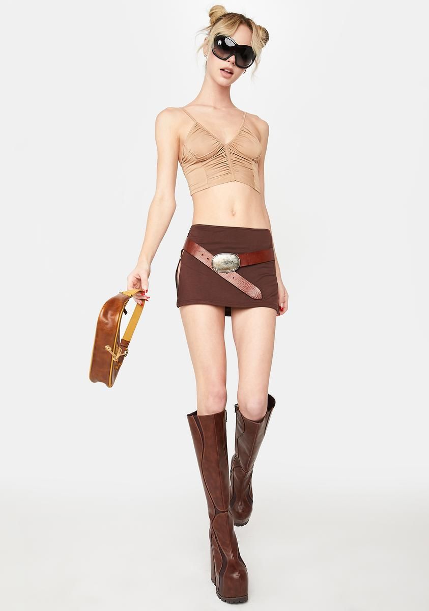 Air Kisses Ruched Crop Top sold by Dolls Kill product image thumbnail 3