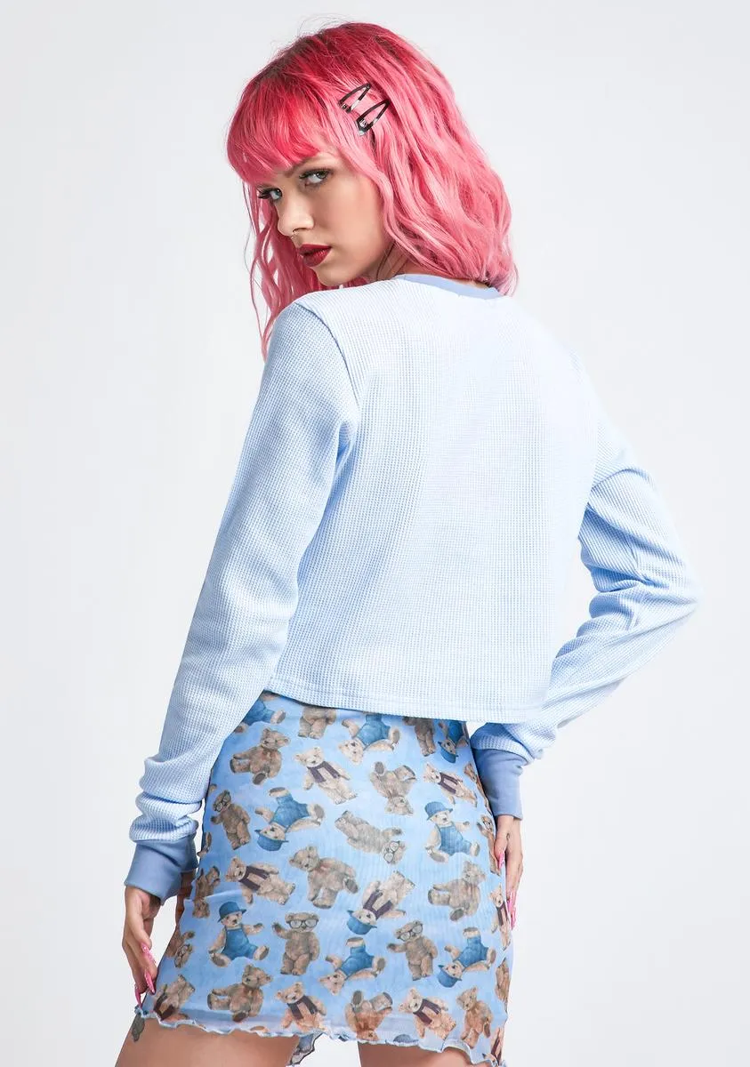 Total Softy Long Sleeve Thermal Tee sold by Dolls Kill product image thumbnail 4