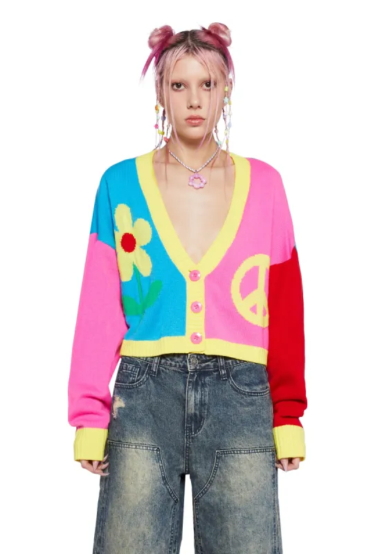 Daisy Dreams Oversized Cardigan sold by Dolls Kill