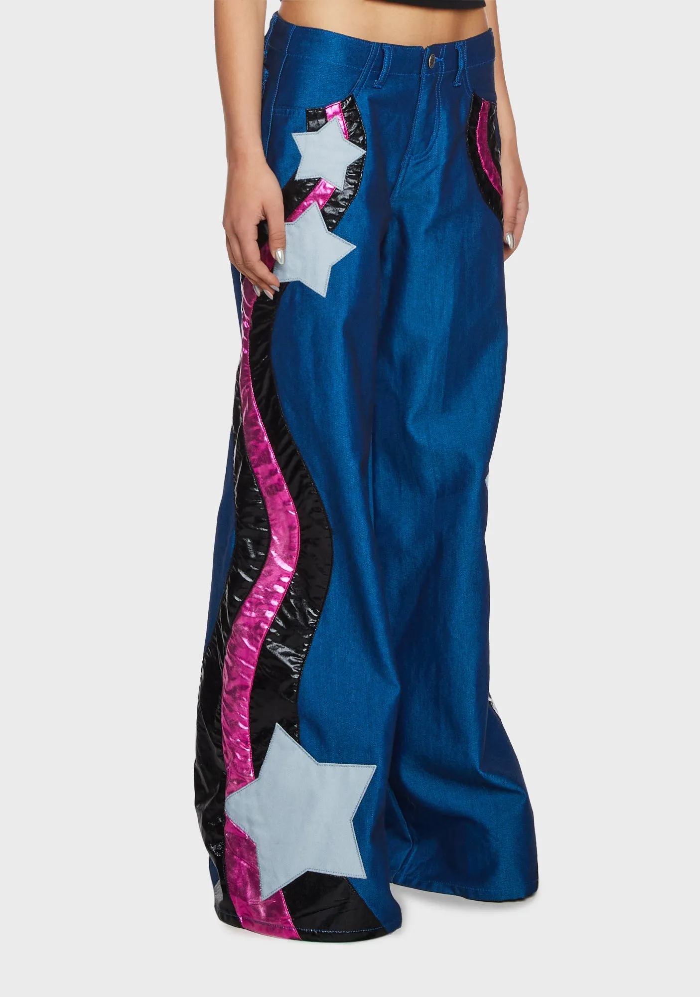 Superstar Behavior Wide Leg Jeans sold by Dolls Kill product image thumbnail 2