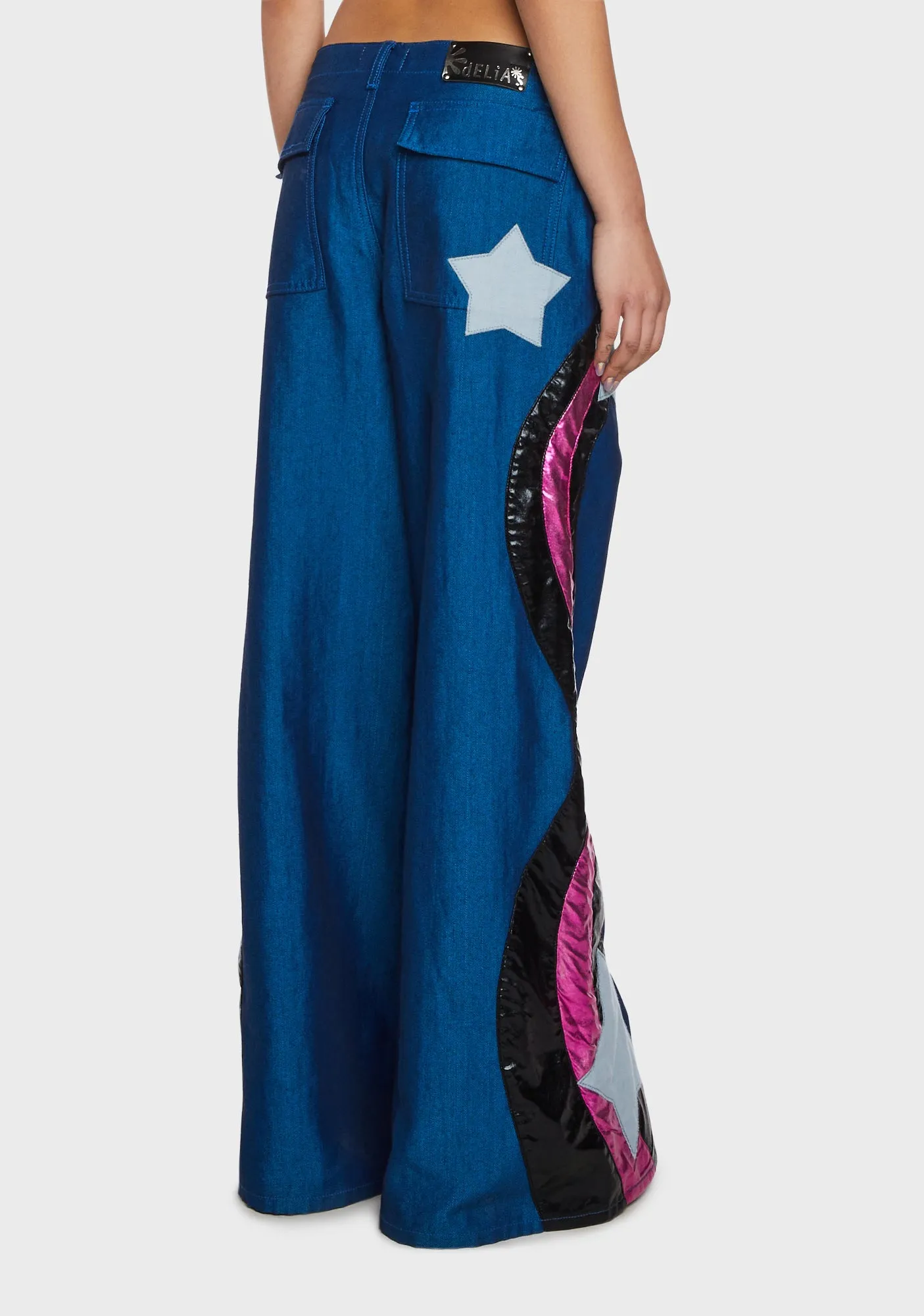 Superstar Behavior Wide Leg Jeans sold by Dolls Kill product image thumbnail 4