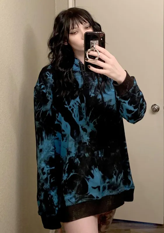 Lucid Dark Dreams Tie Dye Hoodie sold by Dolls Kill