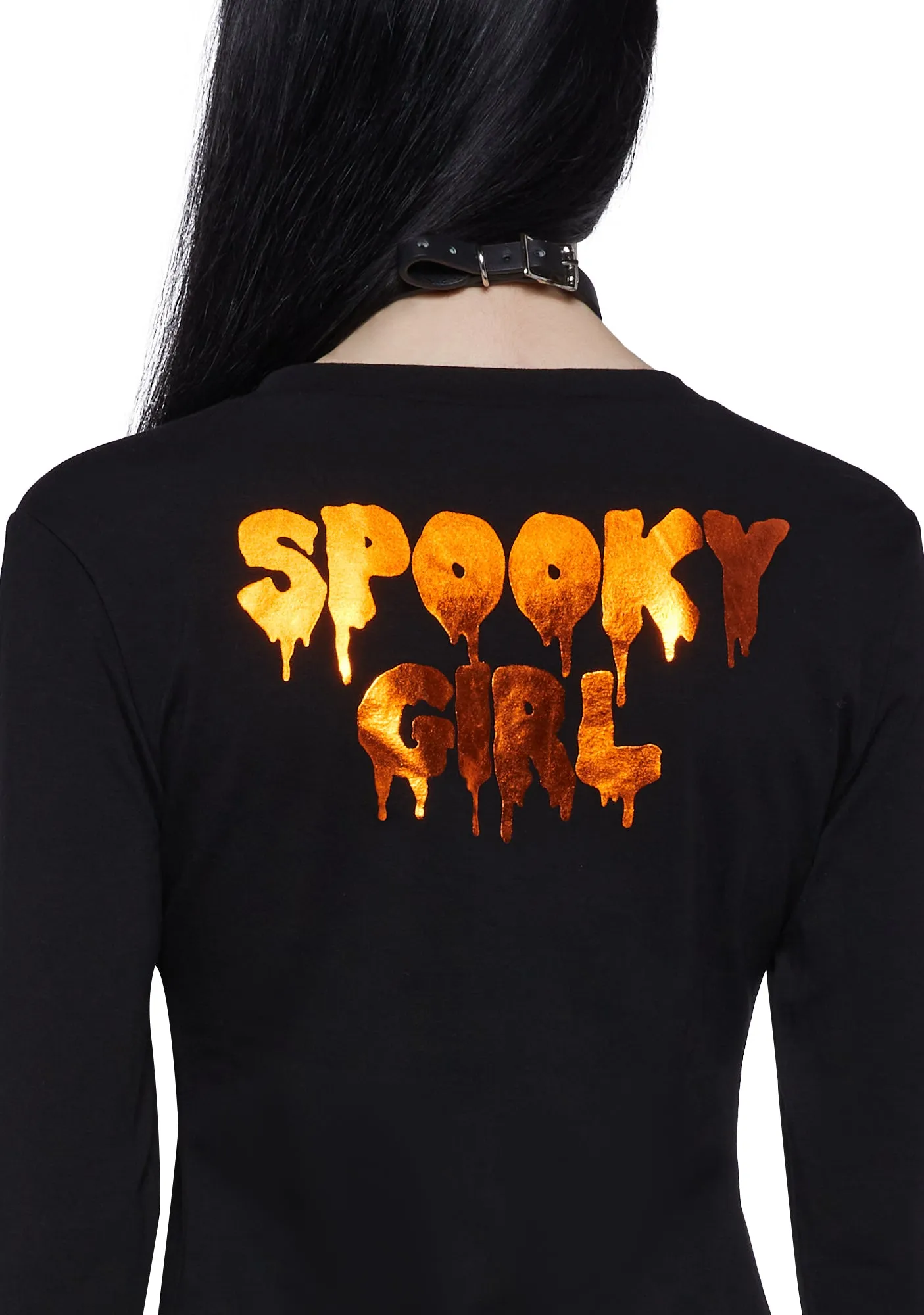 Wicked Thots Pumpkin Mini Dress sold by Dolls Kill product image thumbnail 3